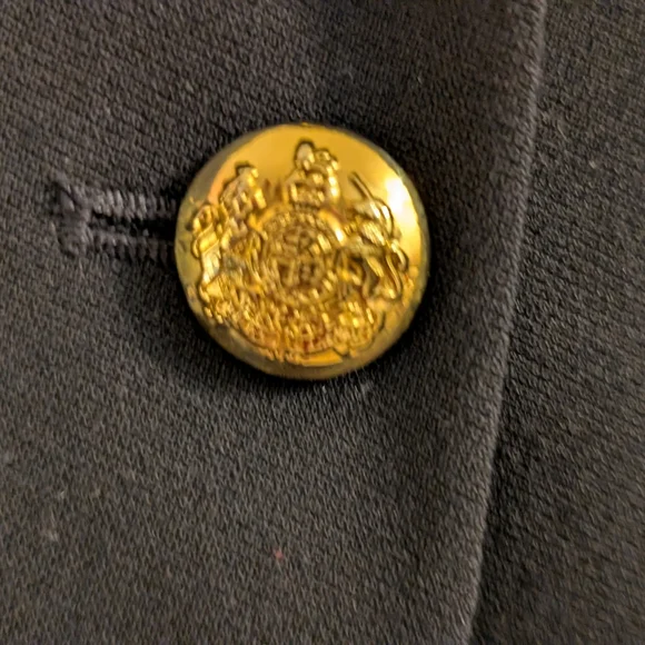 Lauren Ralph Lauren Navy Blazer Royal Crest Blazer Sz 16 - Picture 11 of 12